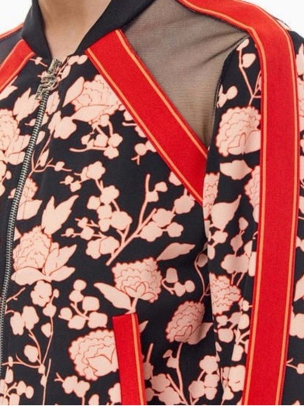 Pinko floral statement bomber jacket size 4 - Picture 11 of 12